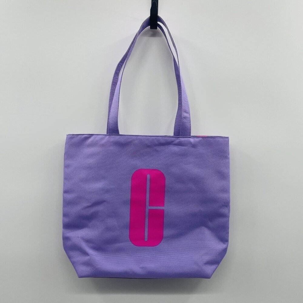 Clinique Medium Size Open Top Makeup Skincare Logo Tote Bag in Purple/Pink